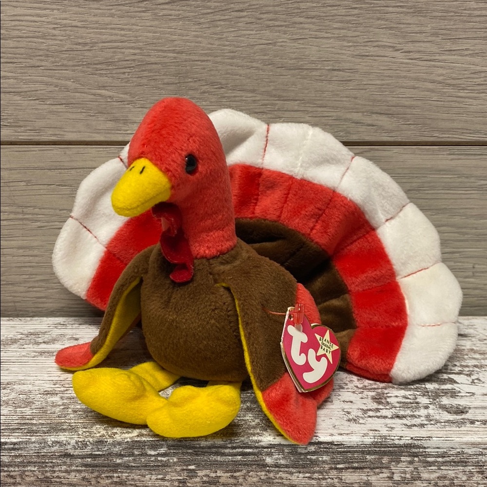 TY Beanie Baby Collection ‘Gobbles’ Plush Turkey